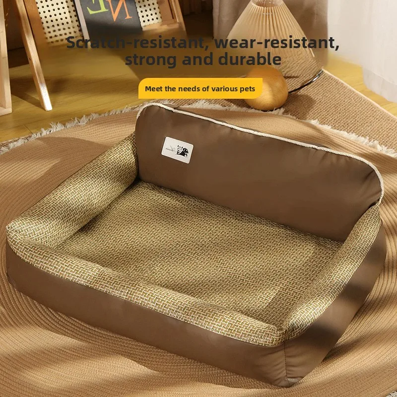 Summer Cooling Mat for Large Dogs, Odor-Resistant Pet Sleeping Pad for Medium Large Breeds, Cat Bed for Indoor Pets