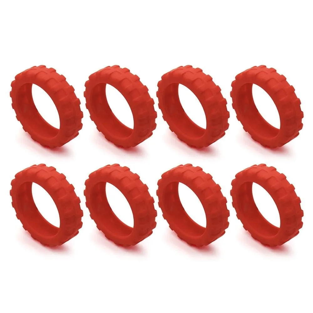 8PCS/Set Silicone Travel Luggage Caster Shoes with Silent Sound Reduce Wheel Wear Trolley Box Casters Cover Reduce Noise