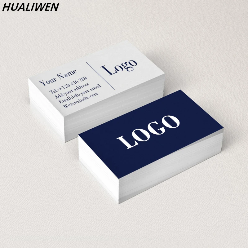 100Pcs Business Card Production Printing High-end Business Card Customized Color Double-sided Card Printing Design