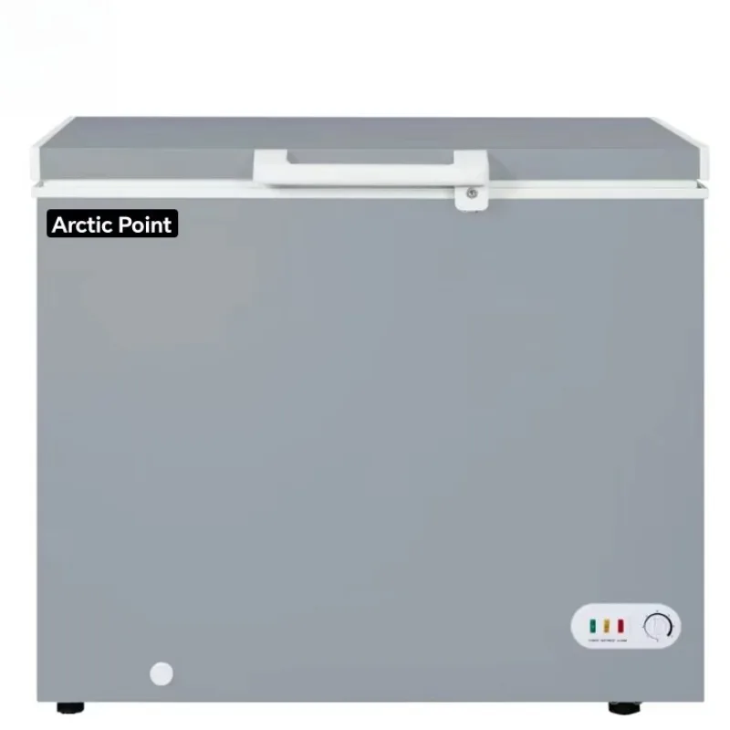 Gray economical refrigerator household freezer durable and colorful 200L freezer refrigerator household frozen food preservation