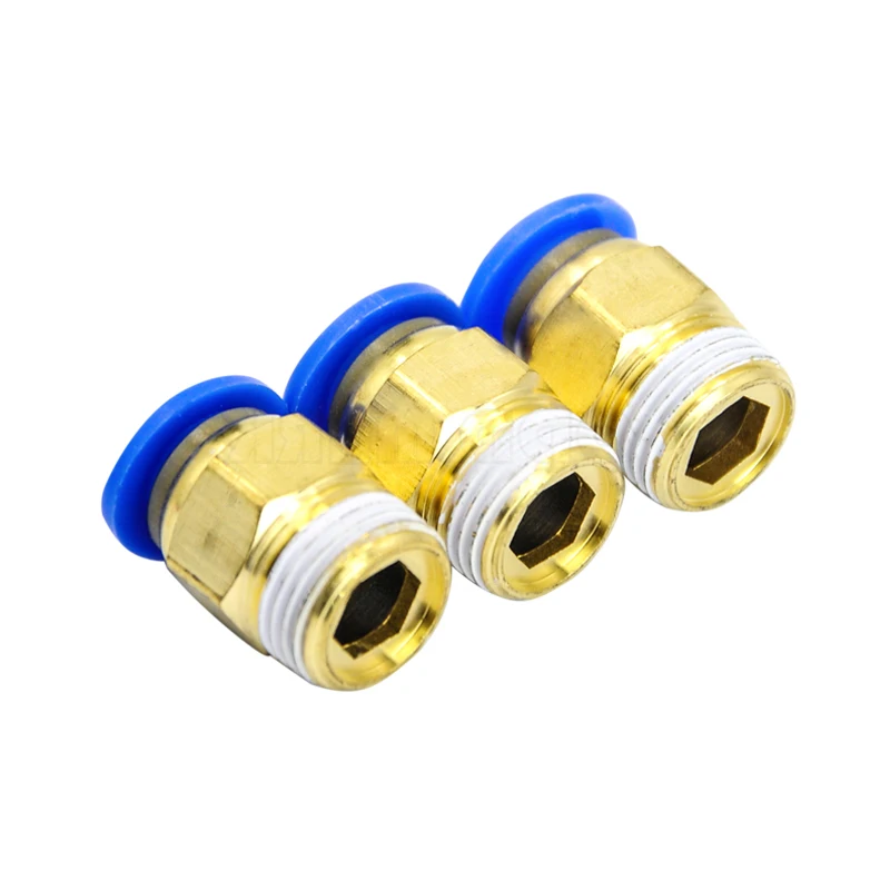 HIGH QUALITY 30pcs BSPT PC8-02, 8mm to 1/4' Pneumatic Connectors male straight one-touch fittings