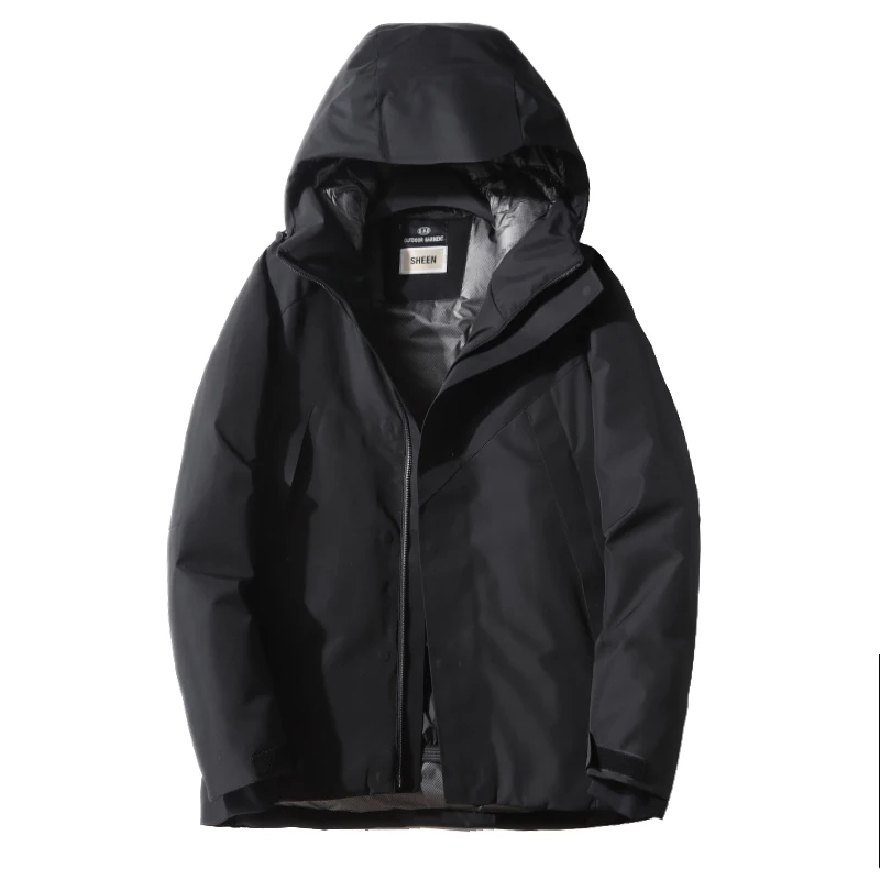 Aphene Tecnologia Termica Down Jaet Cappotto invernale da uomo caldo con cappuccio in piumino Faionable Urban Sle Lunghezza regolare