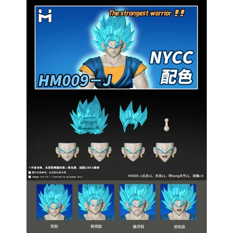 

2025 New Dragon Ball Super Saiyan Hair Accessories Replacement Parts Son Goku/Kakarotto Gogeta Self-reliance and Extreme Toy