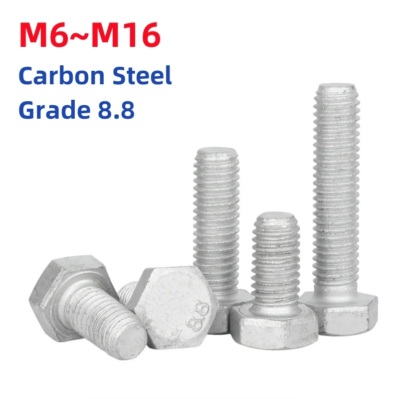 parafuso-sextavado-externo-gb5783-m6-m8-m10-m12-m14-m16-grau-88-em-aco-carbono-com-revestimento-dacromet