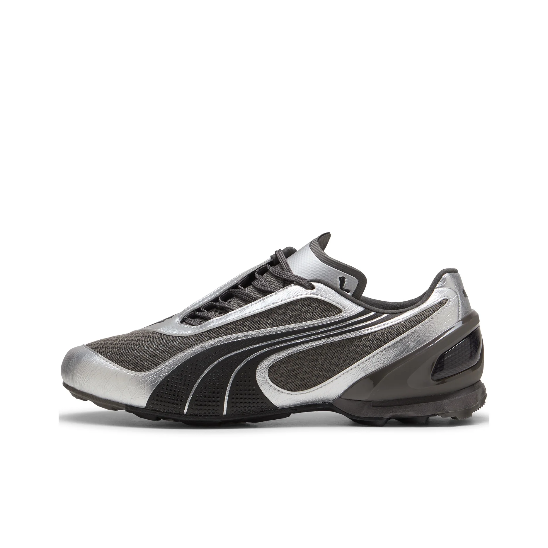 PUMA V S1 Odporność na zużycie – Buty casual męsko-damskie 402953-03 w kolorze czarno-srebrnym