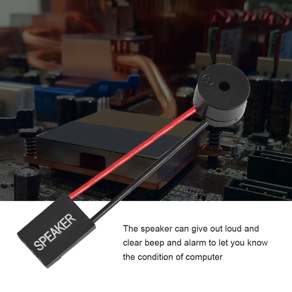 10PCS Mini Plug PC Motherboard Mini Speaker 4 Pin Connector Mini Desktop PC Buzzer Internal Speaker Desktop Computer Case
