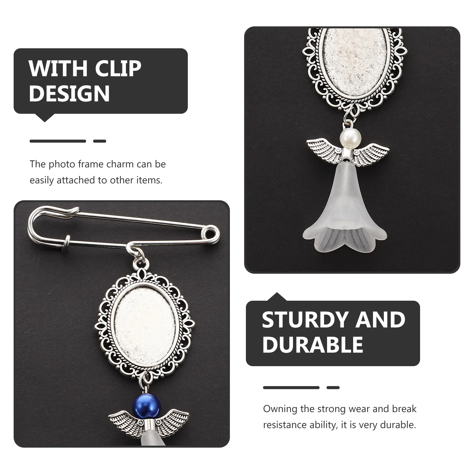 3 szt. zawieszek do zdjęć z bukietem ślubnym, odporne na uszkodzenia zawieszki ze stopu i szkła, ramki na zdjęcia pamiątkowe do samodzielnego tworzenia zawieszek na zdjęcia pamiątkowe