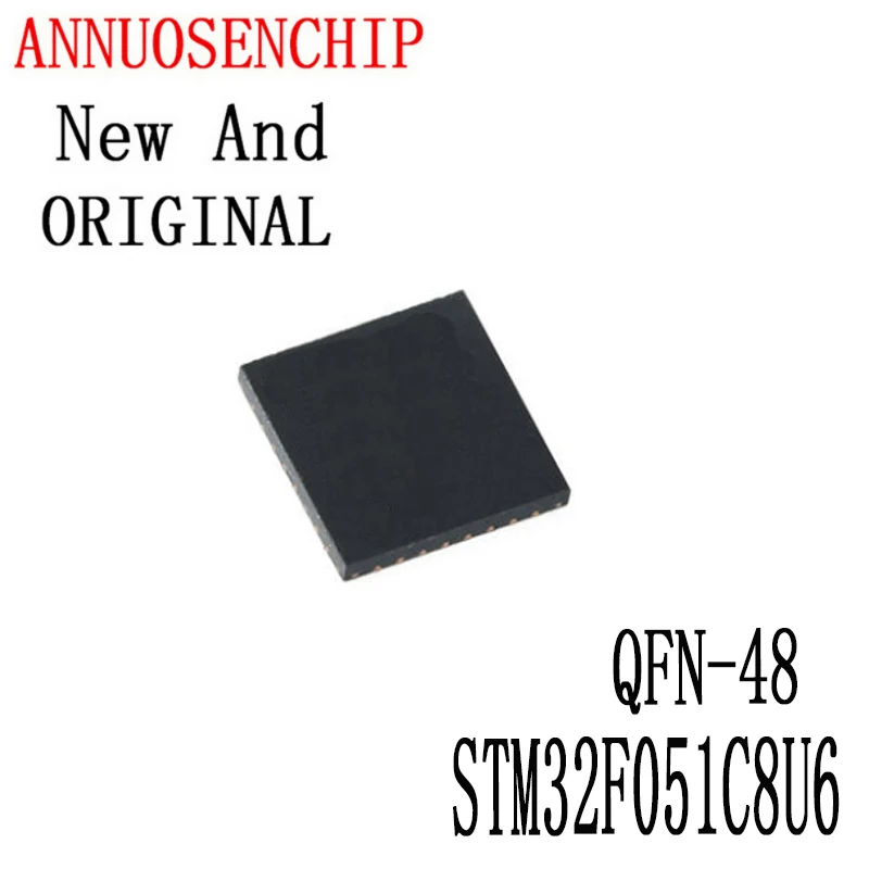 10PCS New And Original STM32F051 STM32F 051C8U6 QFN-48 STM32F051C8U6