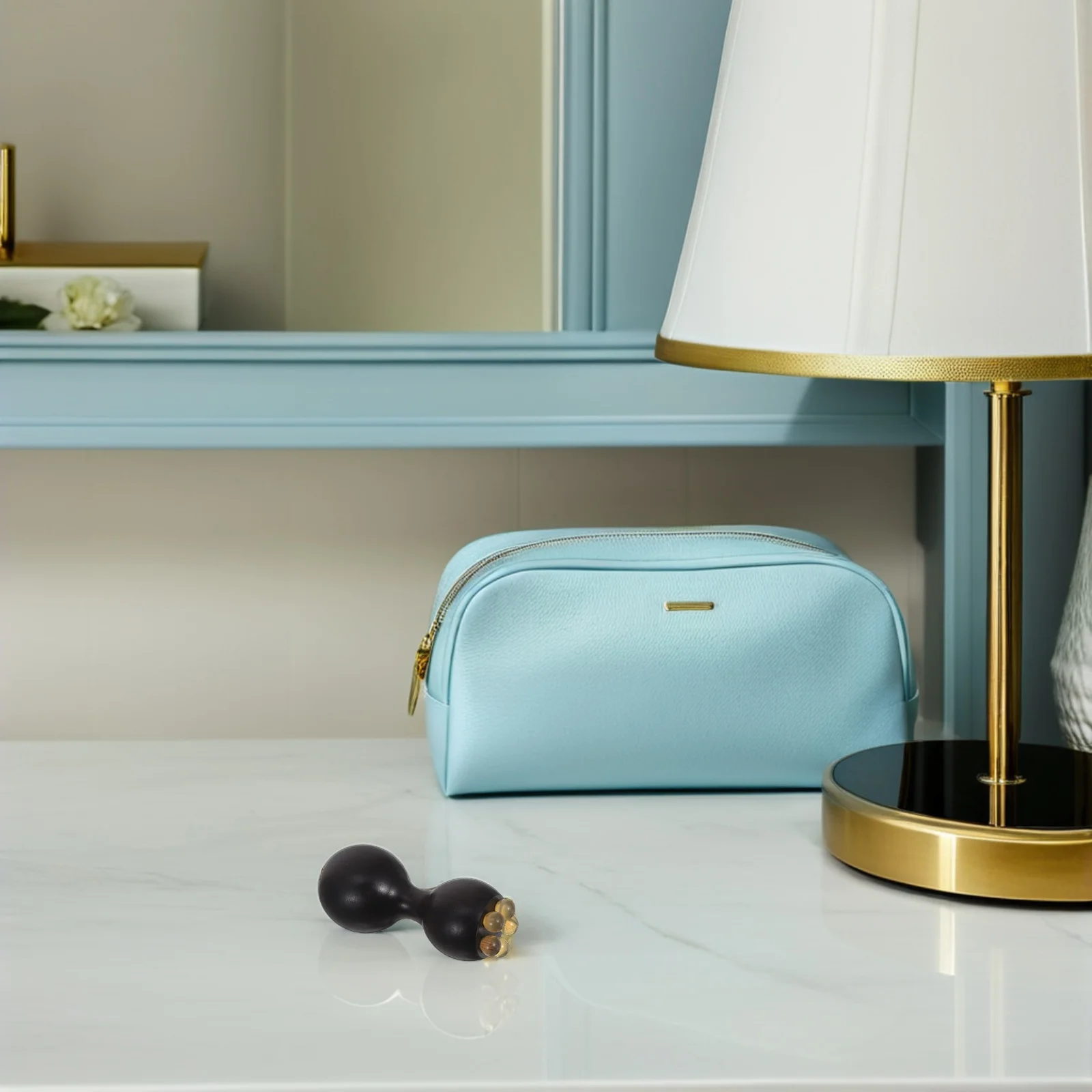 

Sandalwood Eye Massage Stick Handcrafted Lotus Head Wooden Acupressure Tool Under Eye Facial Roller Massager Natural Beauty Tool