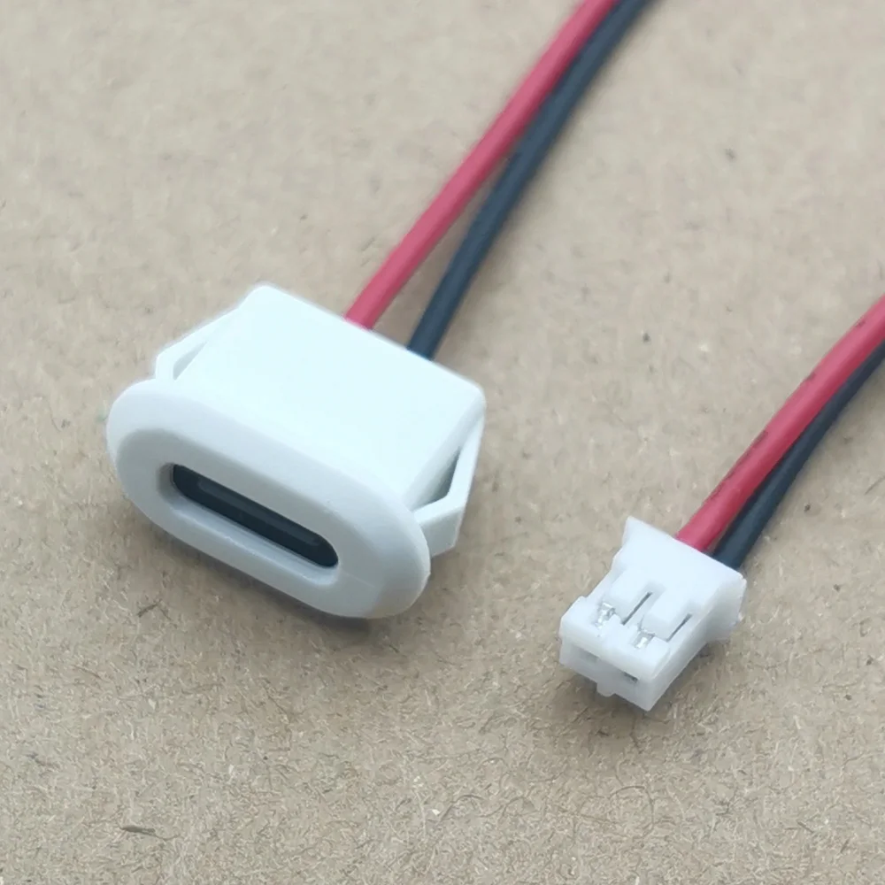USB نوع C أنثى موصل مع بطاقة مشبك ، 3A عالية الحالية ، منفذ شحن سريع ، USB-C شاحن التوصيل ، 2-10 قطعة