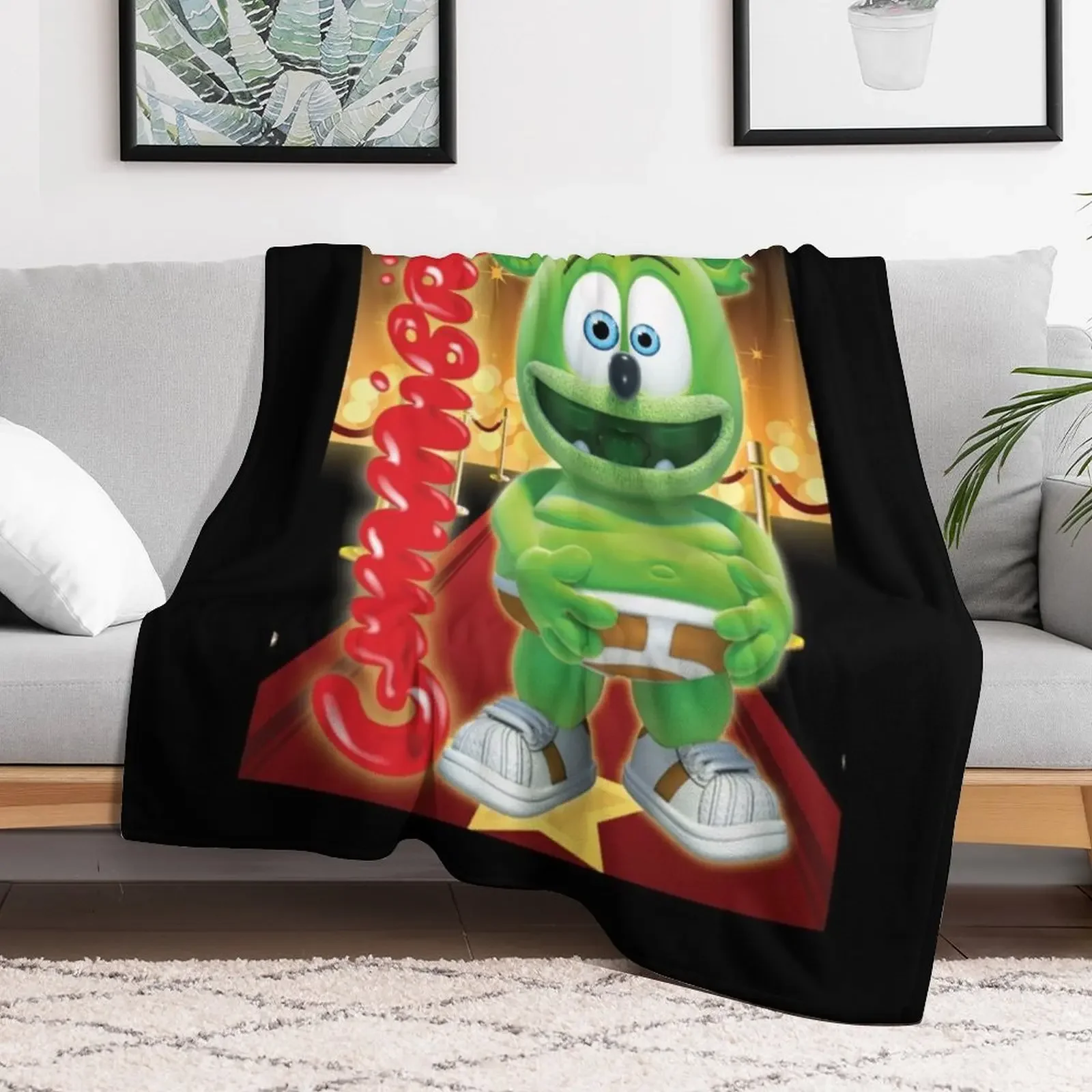 Gummibar (the Gummy Bear) Redcarpet Throw Blanket anime Tourist Sofa Quilt valentine gift ideas Blankets