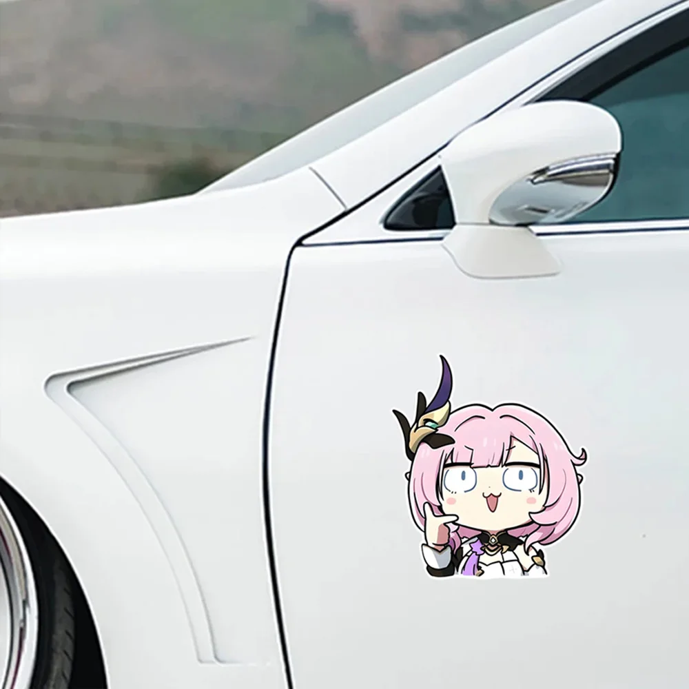 Elysia Cartoon Graphic Personalize Decal,Honkai Impact 3 High Quality Waterproof Sticker For JDM Car Truck Auto Exterior Decorat