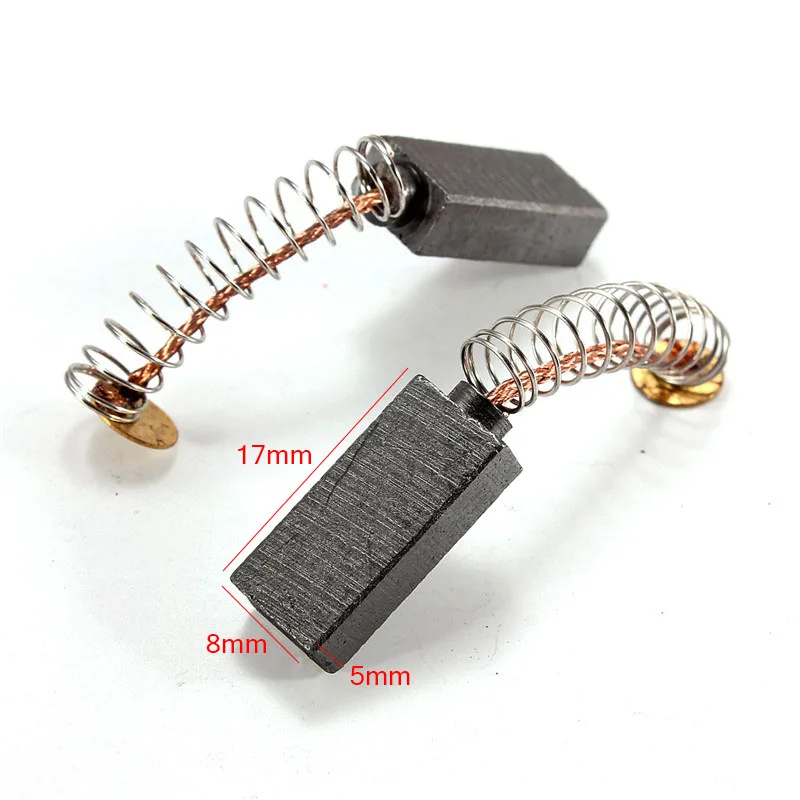 2Pcs/10Pcs 17x8x5mm Carbon Brushes Industrial Electric Motor Graphite Brush For Bosch Drill Generic Repairing Part Replacement