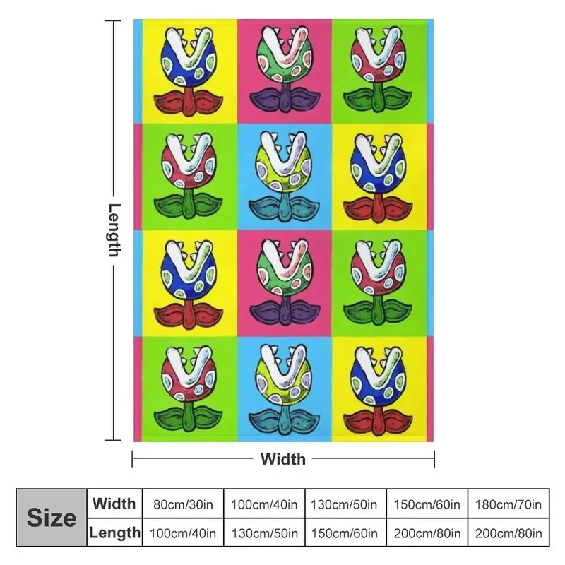 

SFG96Piranha Plants Throw Blanket Polar Tourist Bed Fashionable Bed linens Blankets3Pn$