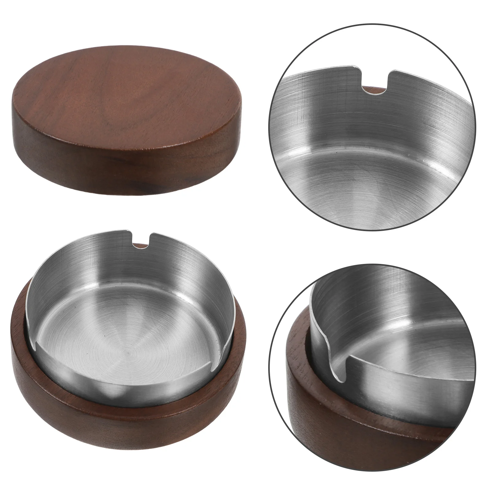 

Stainless Steel Ashtray Cigarette Butt Holder for Hotel Butts Container Storage