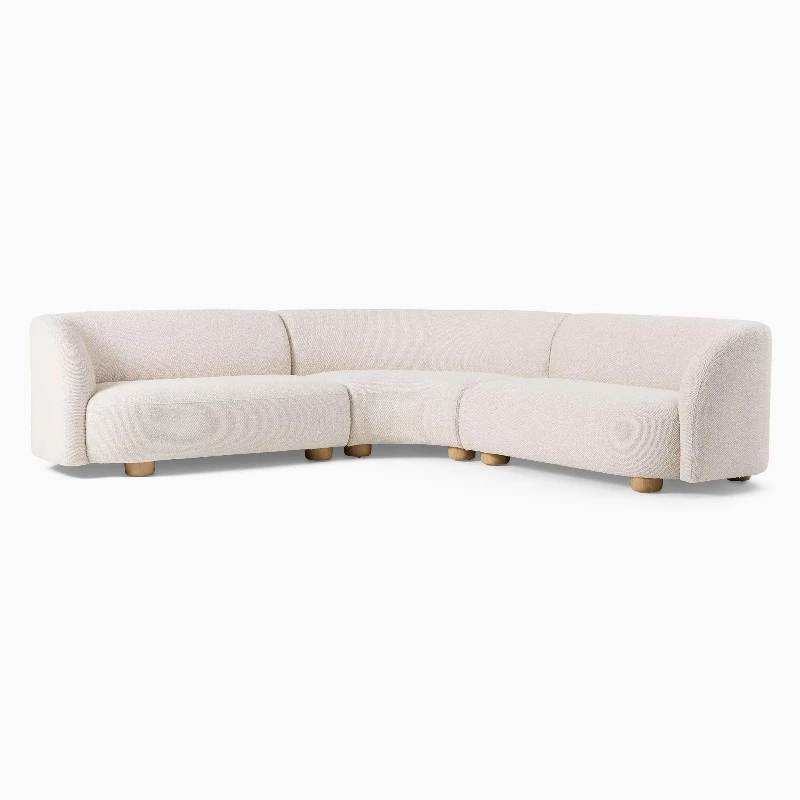 

Nordic style graceful curved sofa furniture combination sofa