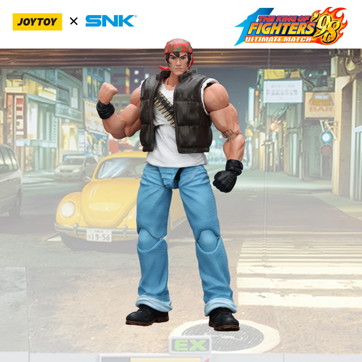 JOYTOY & SNK KOF 98UM مجسم شخصية ليونا هايدرن/رالف جونز/كلارك ستيل/كيو كوساناجي/جورو دايمون/بينيمارو نيكيدو نموذج ألعاب