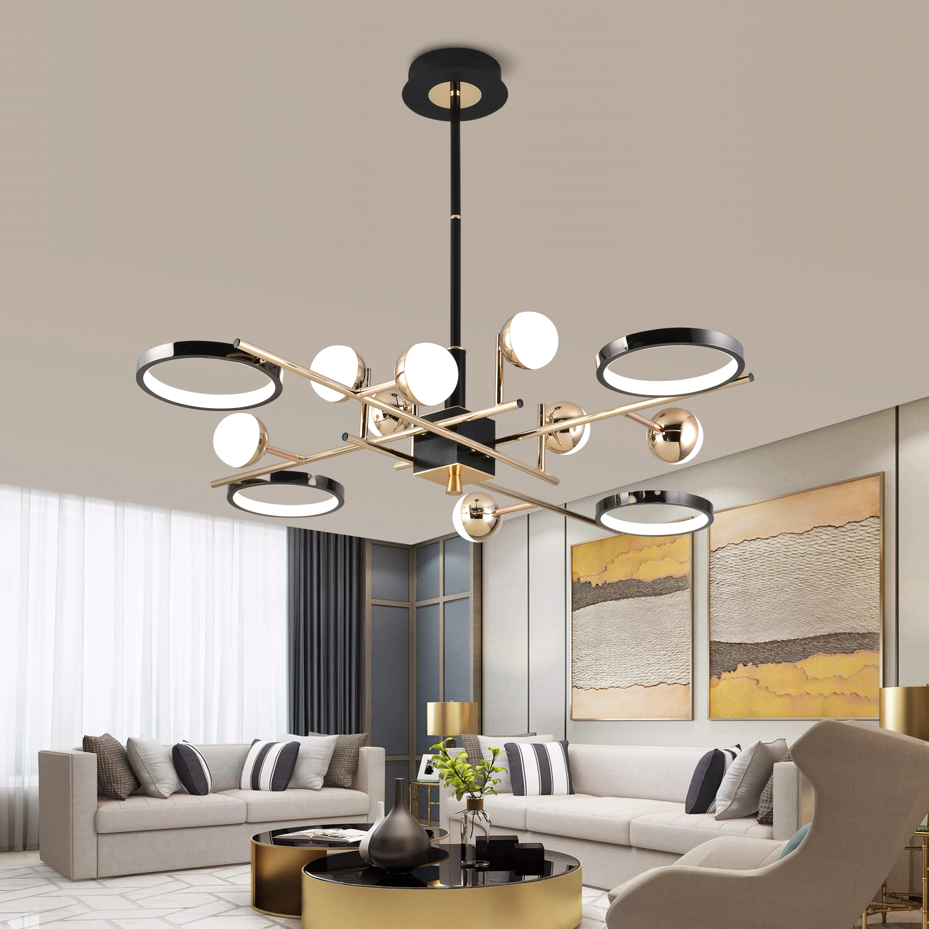 Scandinavian pendant light for living room, dining room, bedroom ceiling light, modern LED home indoor lighting pendant light