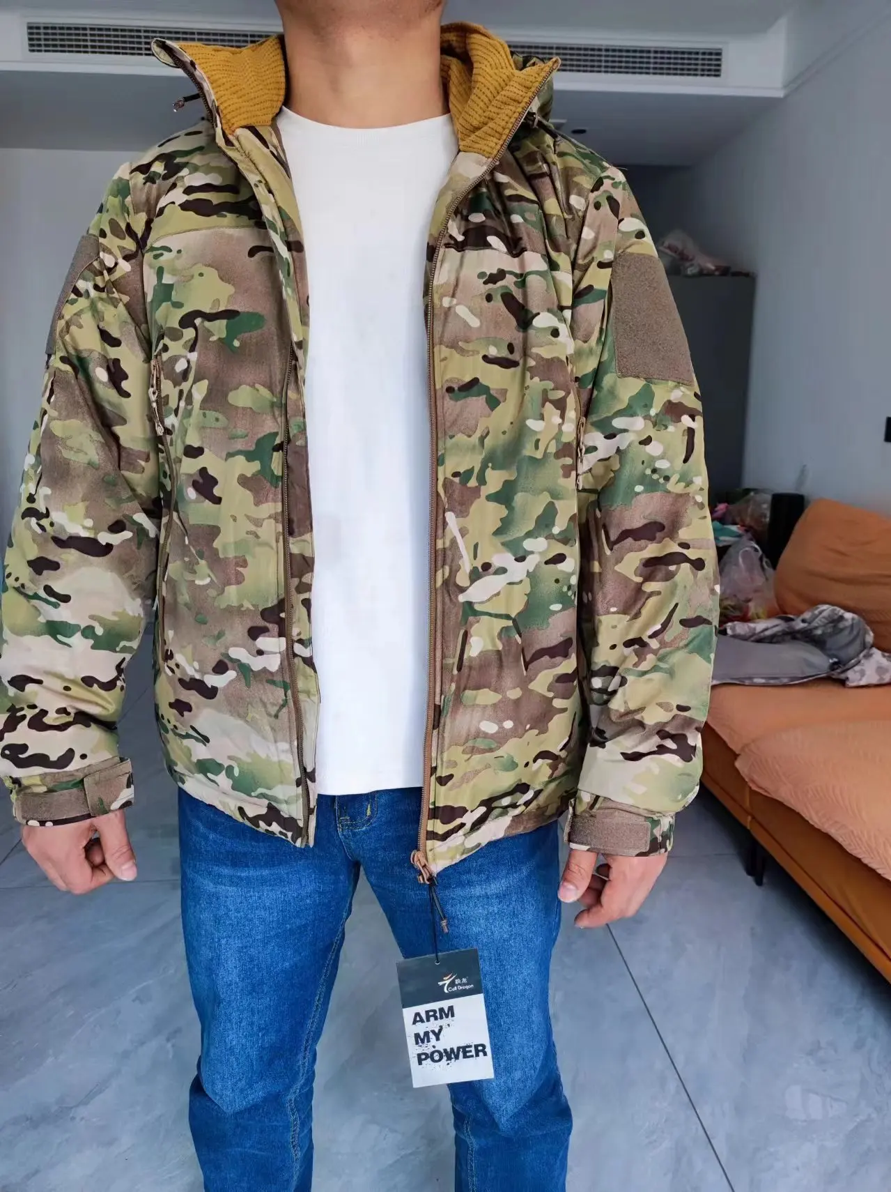 Veste militaire en duvet pour homme, coupe-vent imperméable, manteau chaud, parkas de chasse et de randonnée, vestes de l'armée, niveau 7, hiver