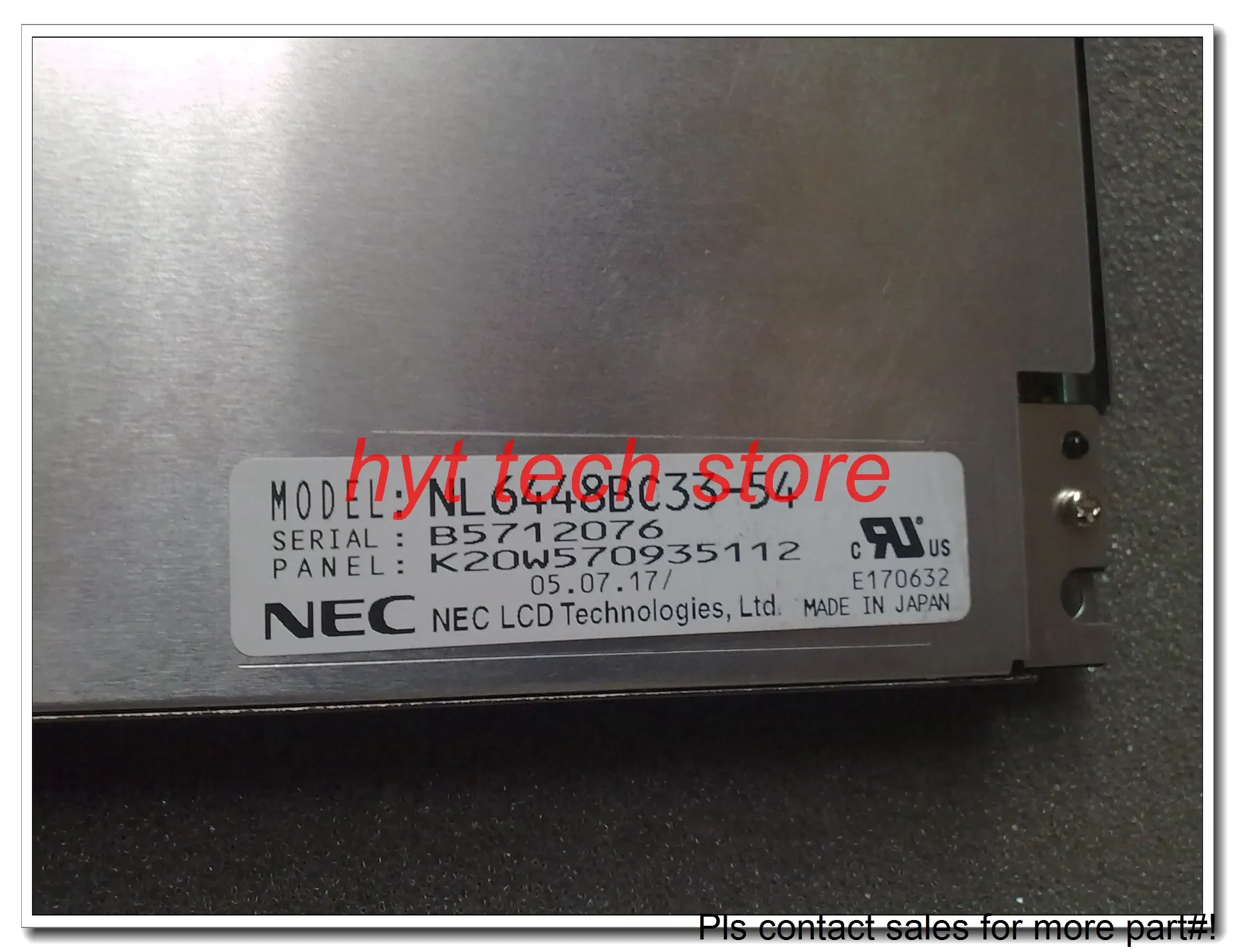 Fornire schermo LCD NL6448BC33-54 Pannello LCD da 10,4 pollici Testato al 100% Grado A+ prima della spedizione