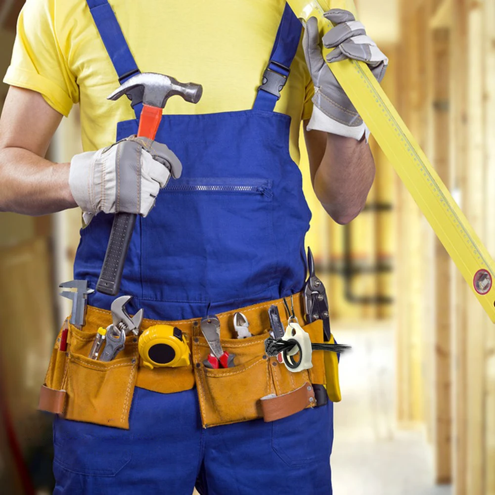 30-1Pcs Fluorescent Cable Tie Organizer Durable Plastic Storage Tools Portable Tie Holder Practical Wiring Cable Strap Organizer