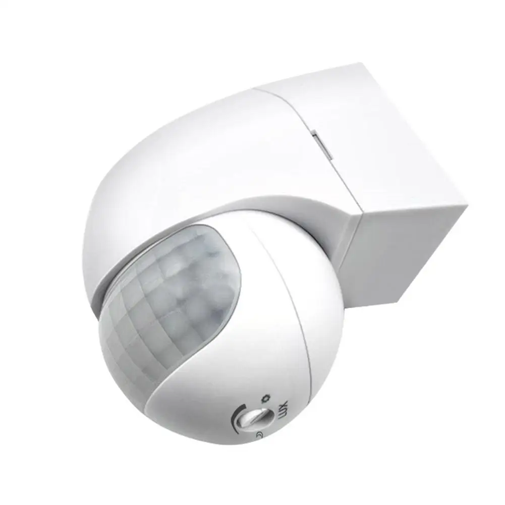 Motion Sensor 220v~240v Motion Automatic Infrared Switch Degree Sensor Rotating Timer 180 Outdoor PIR Light Indoor