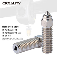 CREALITY Hardened Steel K1 Nozzle 1pcs 0.2/0.4/0.6/0.8/1.0mm High Temperature Wear Resistant 3D Printer for K1/K1 Max CR-M4