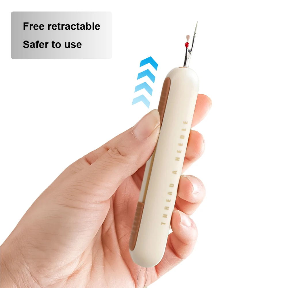 

Seam Ripper Needle Threader Seam Ripper 2 in 1 Thread Remover Tool Multifunctional Compact for Sewing Crafting Knitting