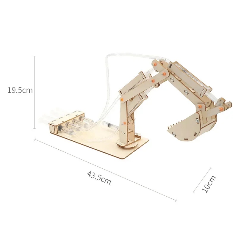 Wooden creative DIY hydraulic model toy kid puzzle toy physics science experimental teaching tool parent-child interactive toys