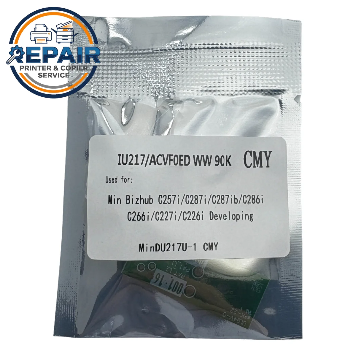 5Sets/Lot IU217 DV216K ACVF0ED Developer Chip for Konica Minolta Bizhub C257i C287i C227i C266i C286i C226i