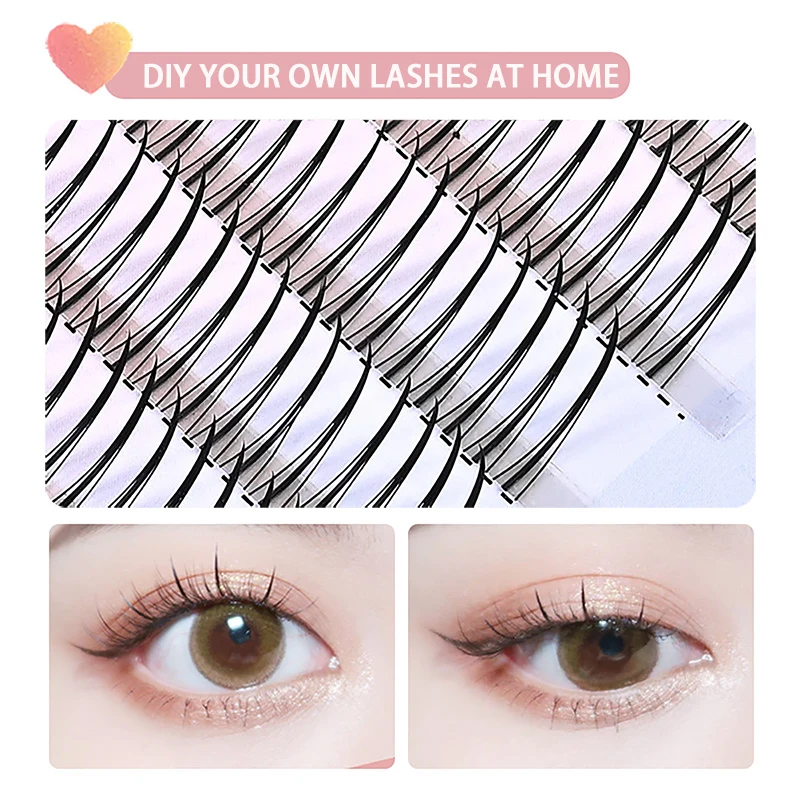 Individual Lashes A Type False Eyelashes 10-13mm Fake Lashes Natural Fairy Lash Korean Makeup Individual Cluster Eye Lashes