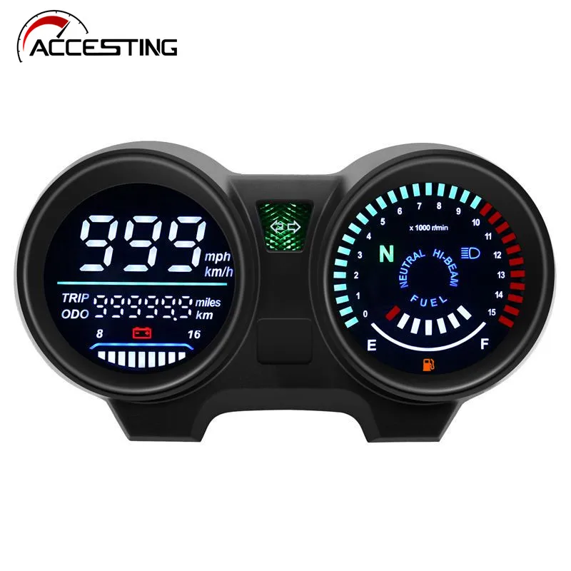 Motorcycle Speedometer LED Digital Dashboard Electronics Panel For Brazil TITAN 150 Honda CG150  Fan150 2010 2012