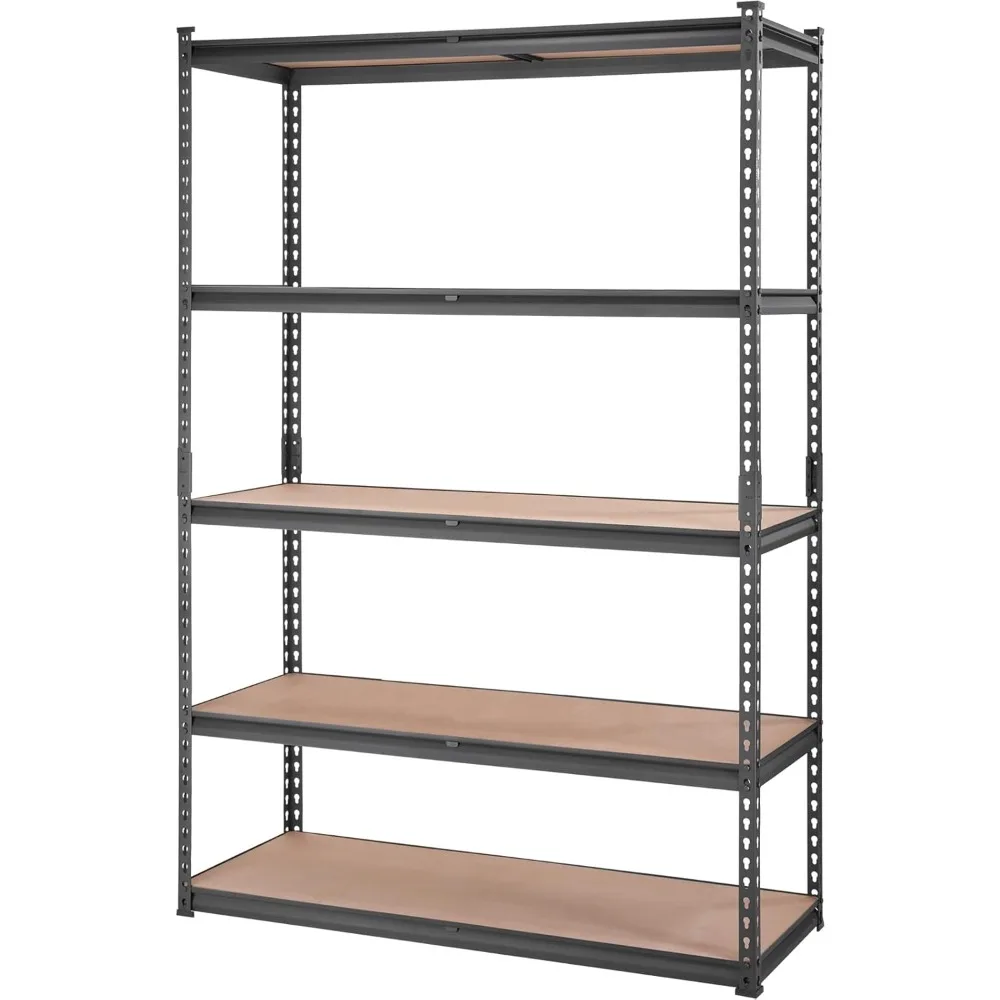 

VEVOR Storage Shelving Unit, 5-Tier Adjustable Storage Shelves, 48" L x 24" W x 72" H Heavy Duty Garage Storage Shelves