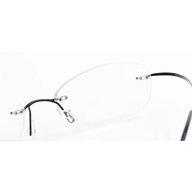 BCLEAR Fashion Latest Memory Titanium Alloy Eyeglass Optical Frames Hot Selling Cheap Rimless Eyeglasses Women Cat Eye Glasses