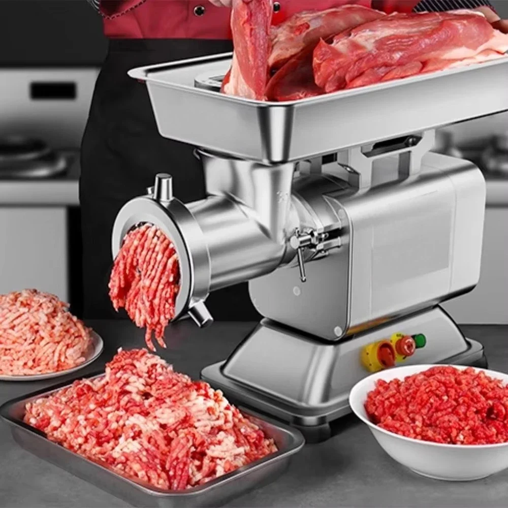 Electric Stainless Steel 12 22 32 42 Onion Vegetable Frozen Meat Grinder Mincer Mill Grinding Shredder Processing Machinery view 5