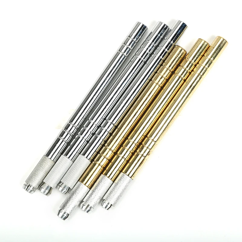 Tebori 3D Tattoo Pen with 5pcs PCD Blade Microblading Tattoo Needles Permanent Makeup Manual Professional Eyebrow Tattoo Set