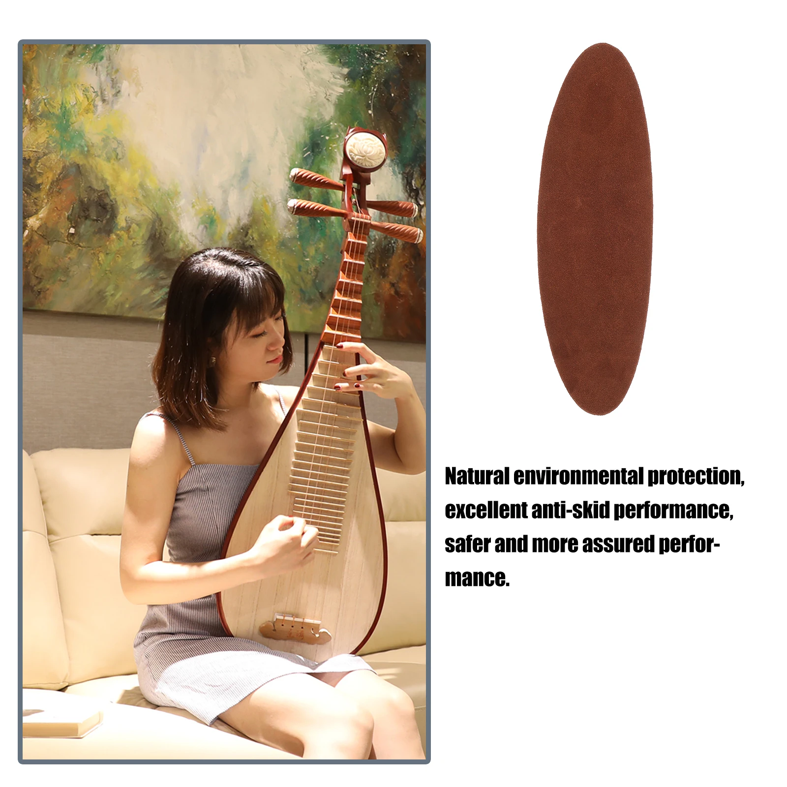 

Musical Instrument Mat Violin Net Lute Anti- Skid Cushion Nonslip Accessories Work