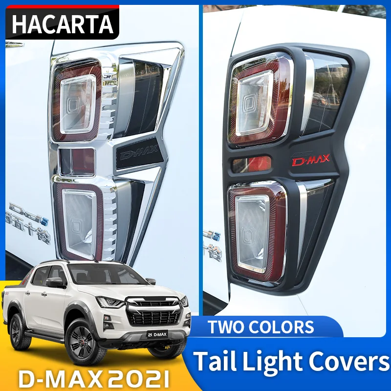 

Tail Lights Cover For Isuzu Dmax 2020 2021 2022 d-max V-cross AT35 Safir Accessories Rear Lamp Hood Parts Pickup Truck