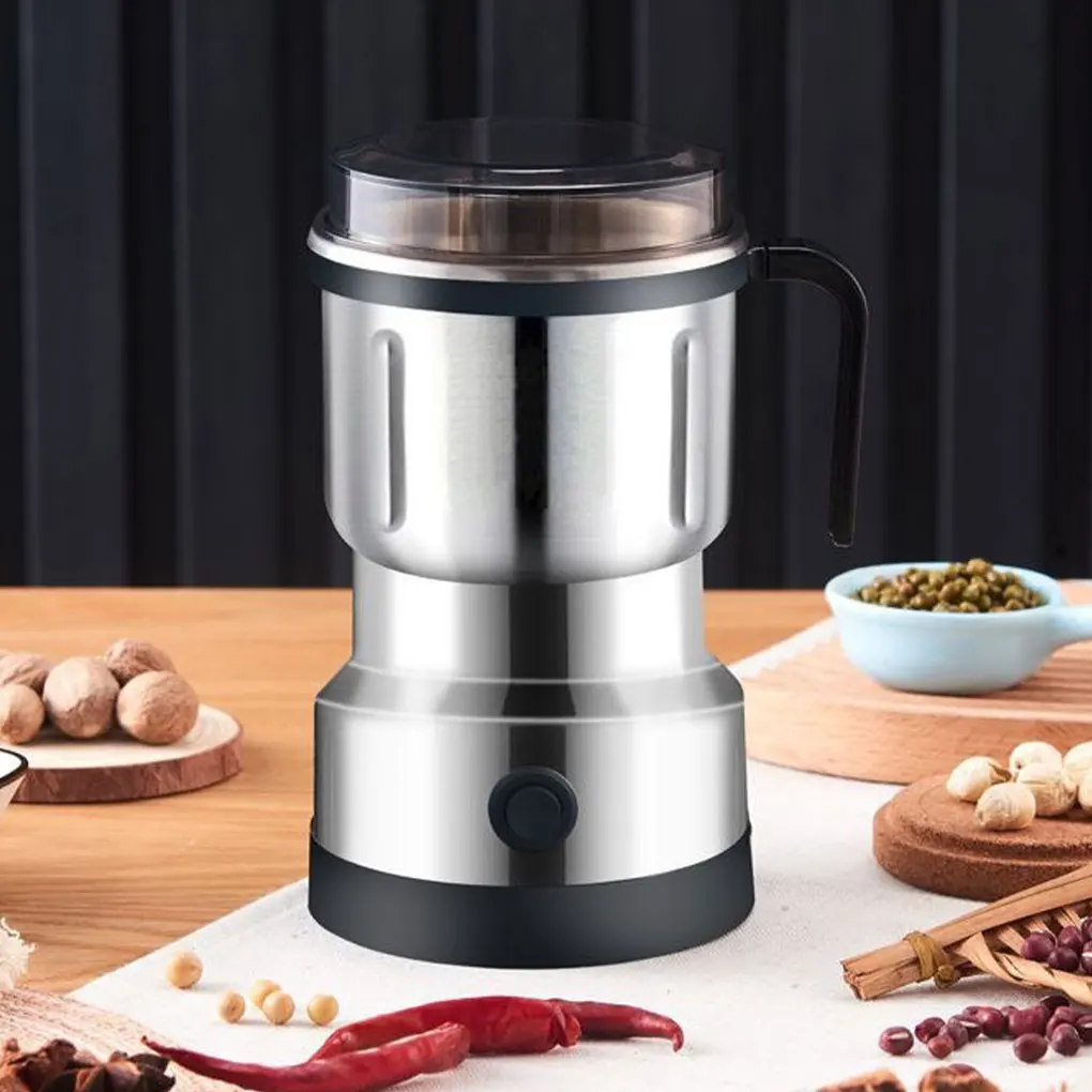 Coffee Grinder Spice Pepper Grinder Grain Grinder 6-blade Mini Electric Grinder Household 500ml Ultra-fine Baby Food Grinder