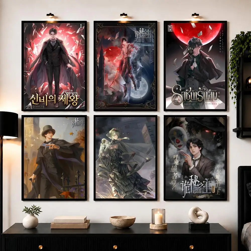 Fantasy Anime L-Lord of the Mysteries Poster Wall Art Print Sticker for Bedroom Living Room Dorm Office Modern Home Decor