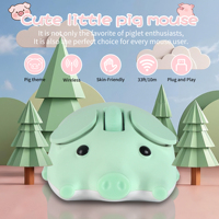 Wireless 2.4G Mouse Bluetooth Mouse Dual-mode Mouse Cute Pig Mause Mini For Small Hand Or Kids Wide Compatible Office Use Mice