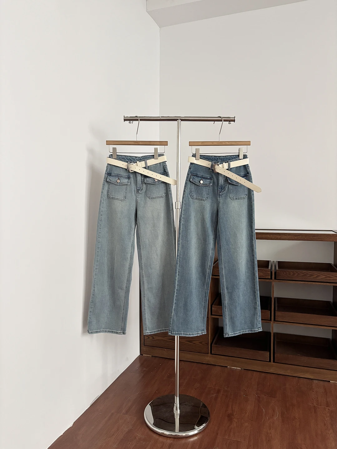 High Waist Wide Leg Jeans Women's Summer Slimming Straight Cut Long Pants Korean Style Washed Denim Versatile Student Fashion