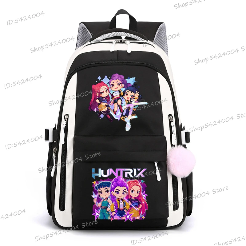 Movie characters New Middle High Student Backpack Boy Girl Creativity Alphabet Cartoon Bookbag Kpop Movie Peripheral Bagpack