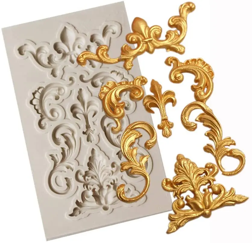 Lace Vine Border stampi in resina siliconica strumenti per decorare torte pasticceria accessori da cucina stampi per dolci fondente stampo in resina