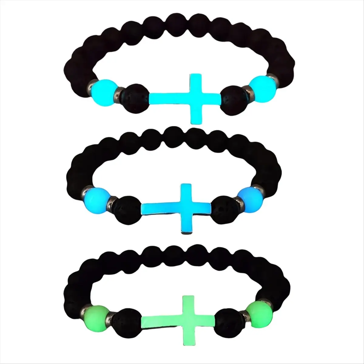 MALL Natural Stone Bracelet Healing Glow in the Dark Bracelet Charm Beads Bracelet for Men Women