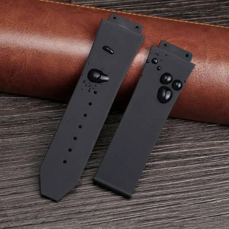 Correa de reloj para HUBLOT BIG BANG de silicona 25*17mm 26*19mm correa de reloj impermeable para hombre reloj de cadena pulsera de goma