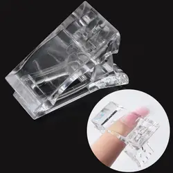 5pcs Transparent Acrylic Nail Clip Quickily Building Tips Clips Finger Nails Gel Polish Extension UV Lamps Manicure Art Tools