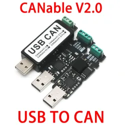 USB to CAN CANable V2.0 PCAN CAN bus debugging tool Analysis support candlelight CAN-FD SLCAN firmware Cangaroo Software
