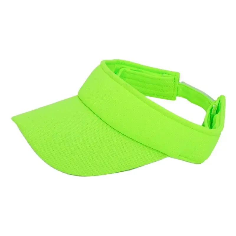 Cute Sun Visors for Women Ladies Sport Golf Visors Plain Pink Blue Neon Lime Green Fluorescent Orange