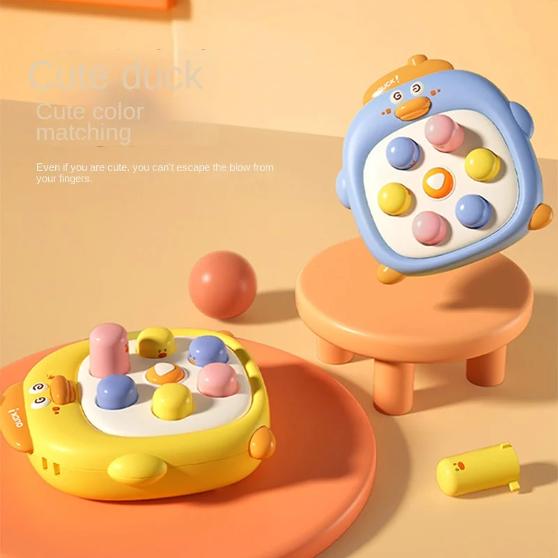 DokiToy Duckling And Hamster Decompression Baby Press And Play Toy Mini Cute Parent-child Interactive Game Tool Hot Sale 2024